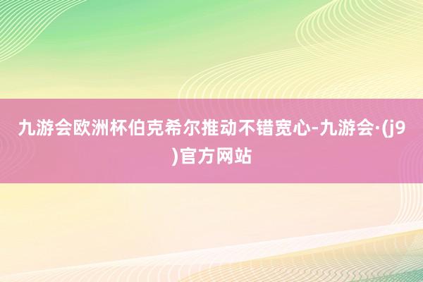 九游会欧洲杯伯克希尔推动不错宽心-九游会·(j9)官方网站