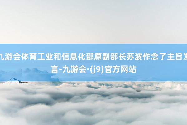九游会体育工业和信息化部原副部长苏波作念了主旨发言-九游会·(j9)官方网站