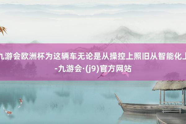 九游会欧洲杯为这辆车无论是从操控上照旧从智能化上-九游会·(j9)官方网站
