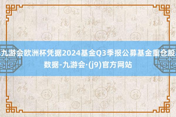 九游会欧洲杯凭据2024基金Q3季报公募基金重仓股数据-九游会·(j9)官方网站