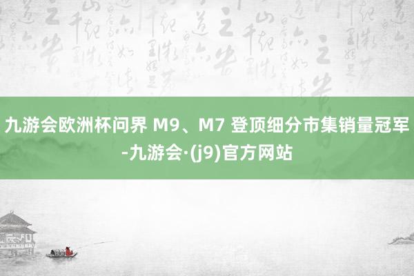 九游会欧洲杯问界 M9、M7 登顶细分市集销量冠军-九游会·(j9)官方网站