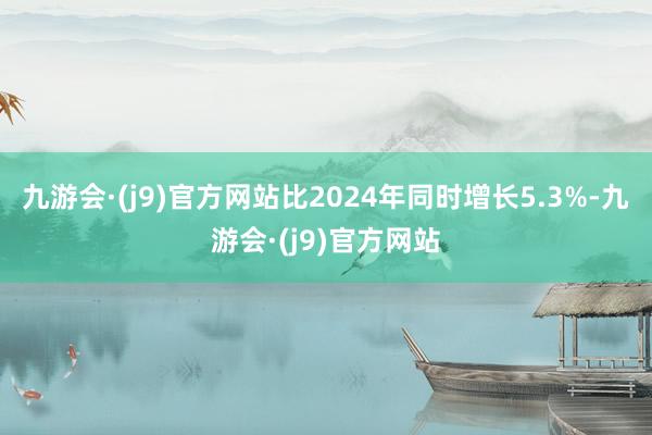 九游会·(j9)官方网站比2024年同时增长5.3%-九游会·(j9)官方网站
