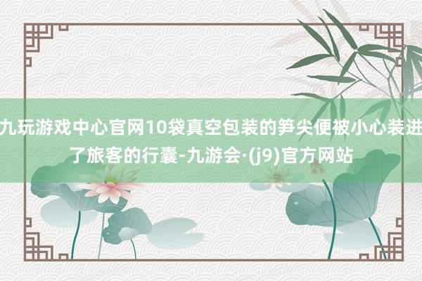 九玩游戏中心官网10袋真空包装的笋尖便被小心装进了旅客的行囊-九游会·(j9)官方网站