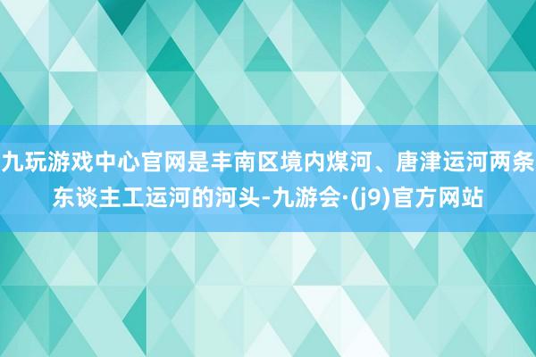 九玩游戏中心官网是丰南区境内煤河、唐津运河两条东谈主工运河的河头-九游会·(j9)官方网站