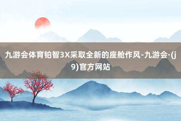 九游会体育铂智3X采取全新的座舱作风-九游会·(j9)官方网站