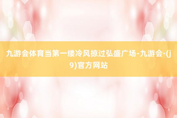 九游会体育当第一缕冷风掠过弘盛广场-九游会·(j9)官方网站