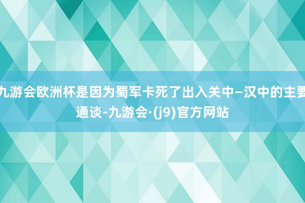 九游会欧洲杯是因为蜀军卡死了出入关中—汉中的主要通谈-九游会·(j9)官方网站